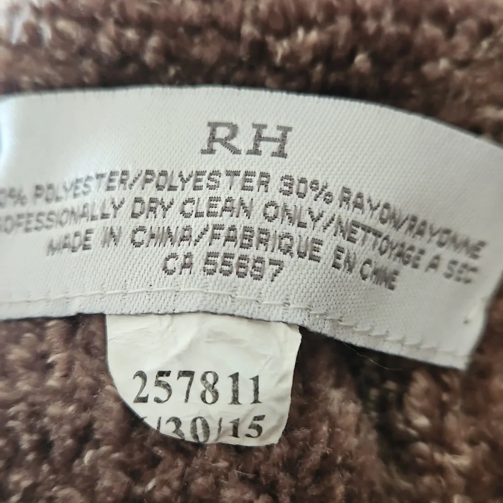 $850 Rest. Hardware Hand-woven Luxerious Rayon Blend Blanket heavy CLEARANCE